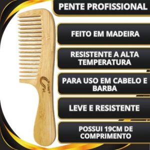 Pente Bambu Com Cabo