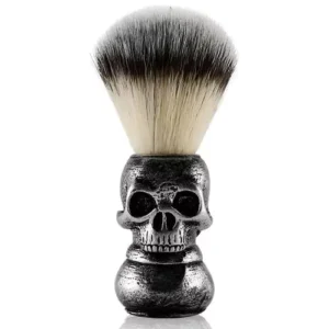 Pincel de Barba Caveira Cerdas Naturais