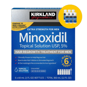 Minoxidil Kirkland 5% Original (caixa com 6 unidades)