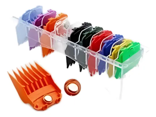 Kit 10 Pente Máquina Magnético Colorido Para Corte