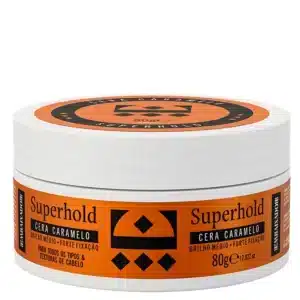 Pomada Modeladora Caramelo Superhold Efeito Brilho 80g